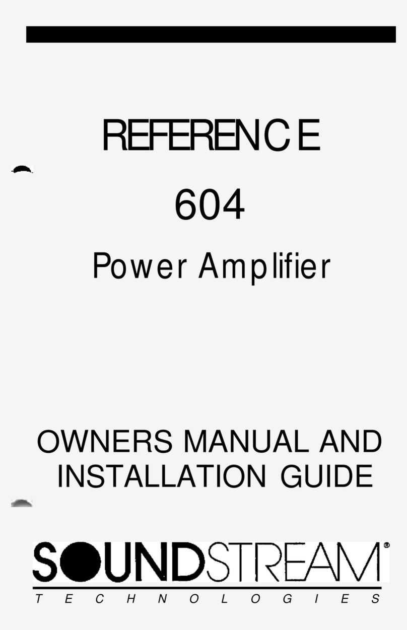Soundstream 604 User manual