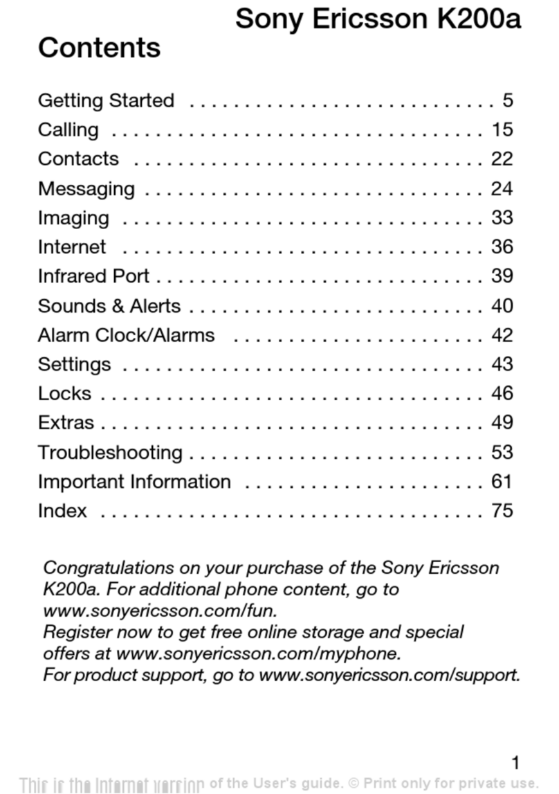 Sony Ericsson K200a User manual