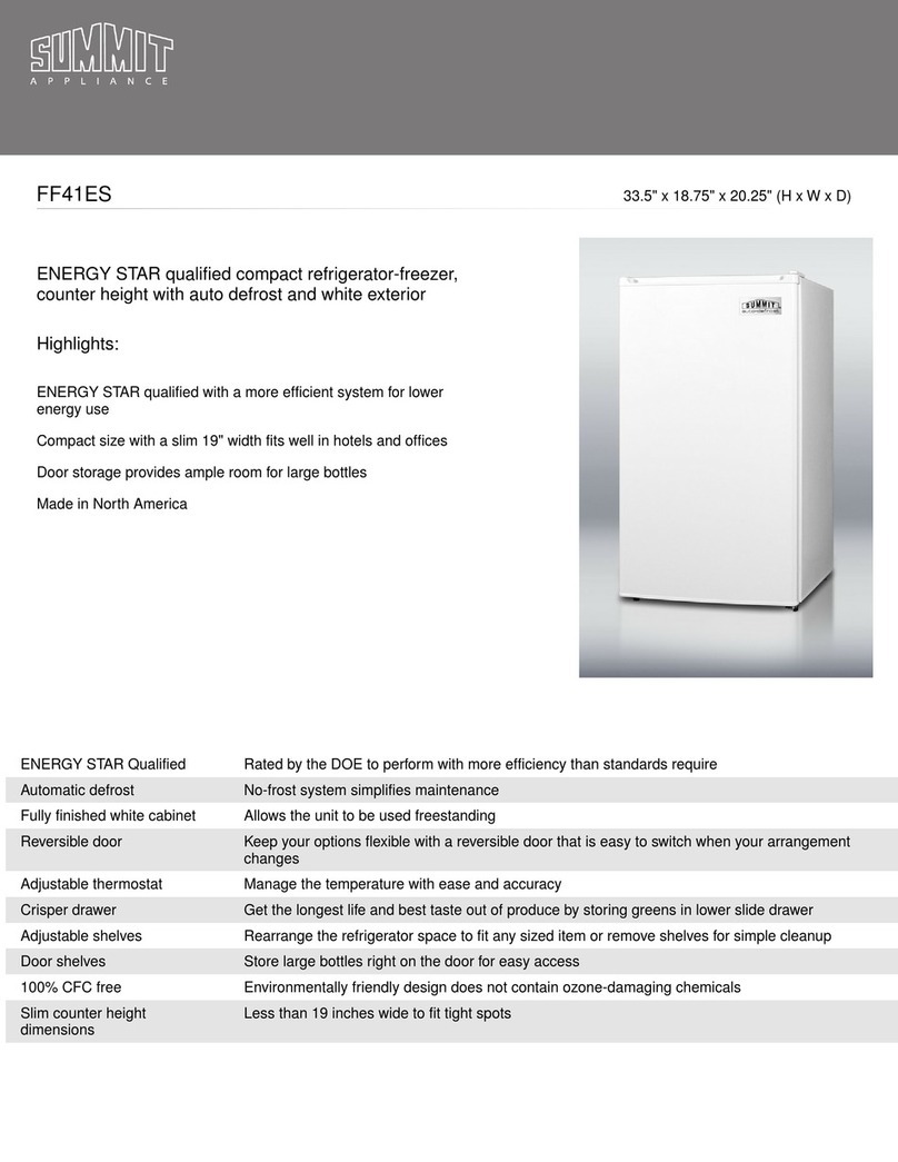 Summit FF41ES User manual