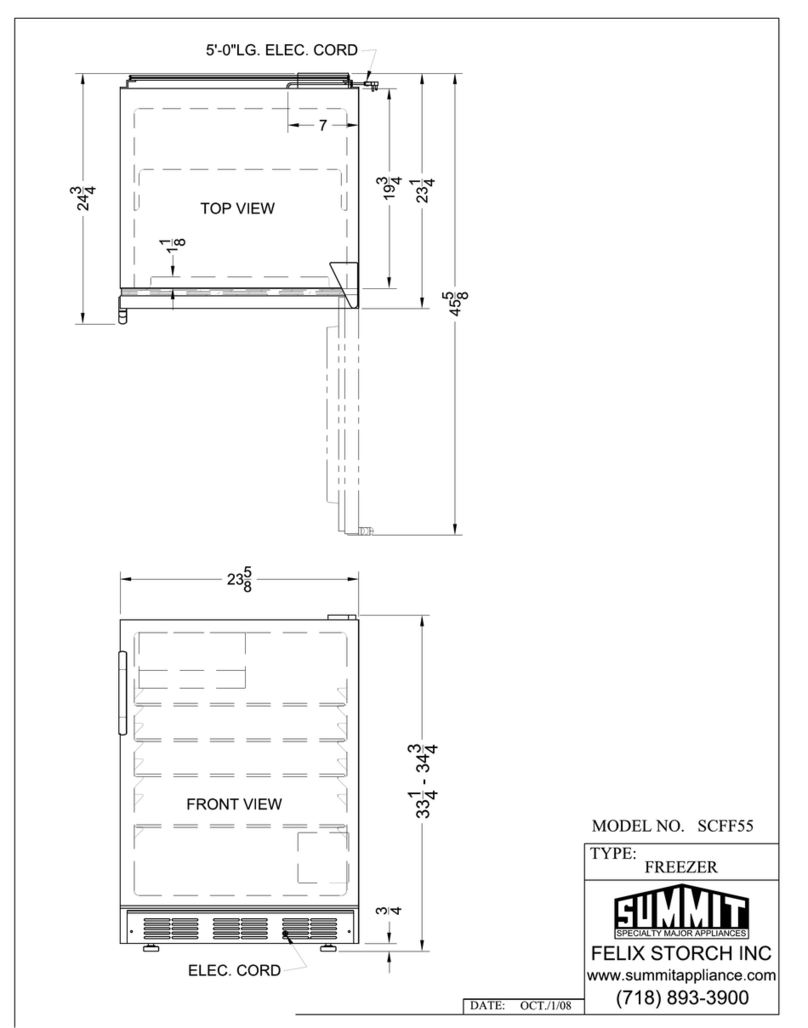 Summit SCFF55 SERIES User guide