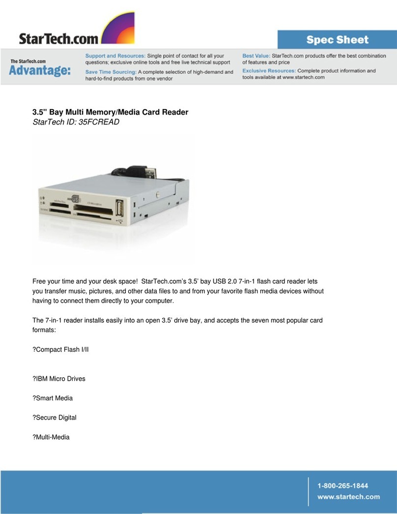 StarTech.com 35FCREAD System manual