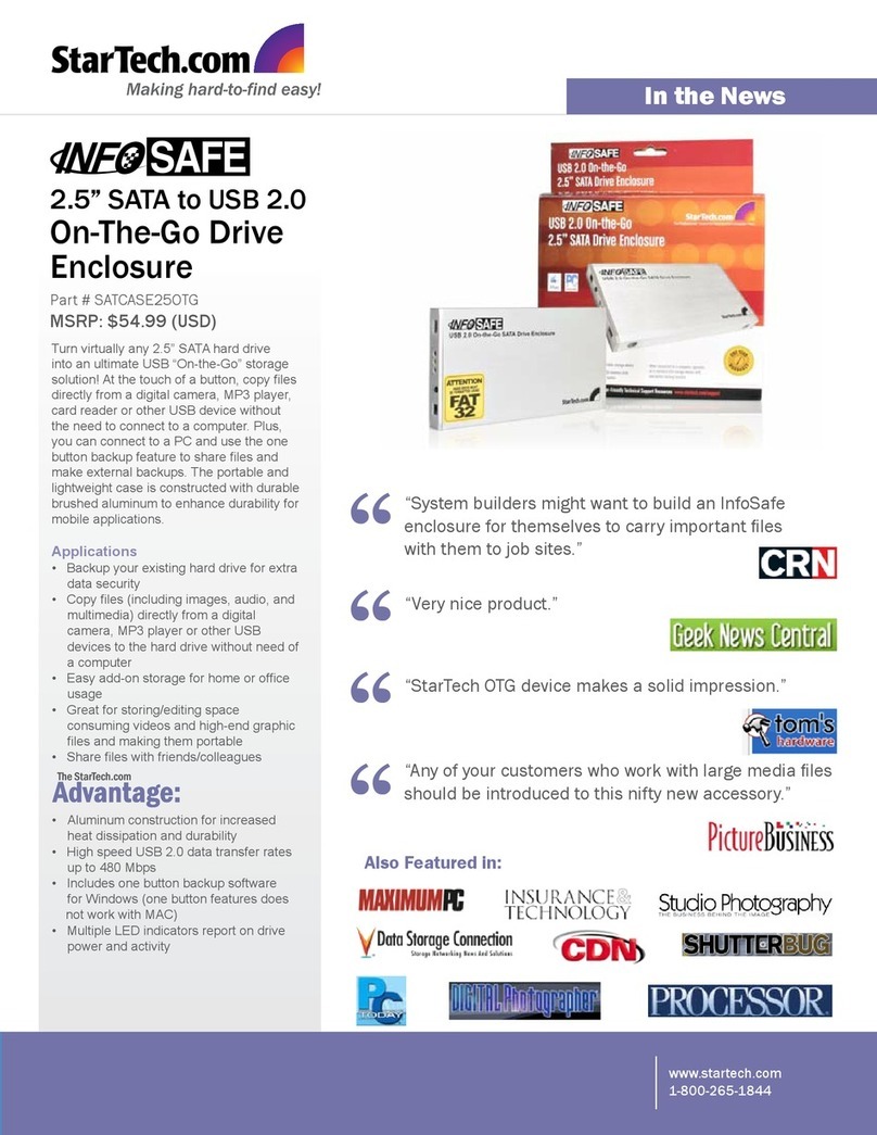 StarTech.com SATCASE25OTG User manual