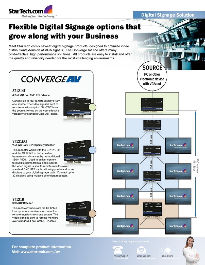 StarTech.com ST121R User manual