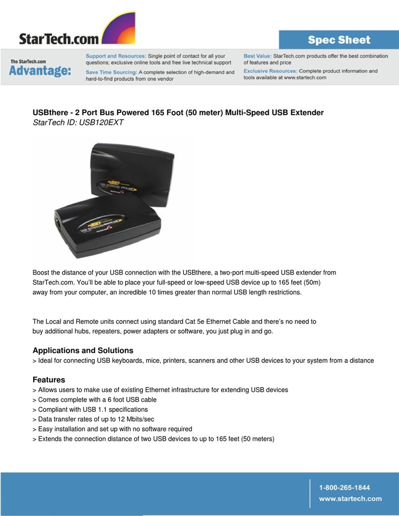 StarTech.com USBthere USB120EXT User manual