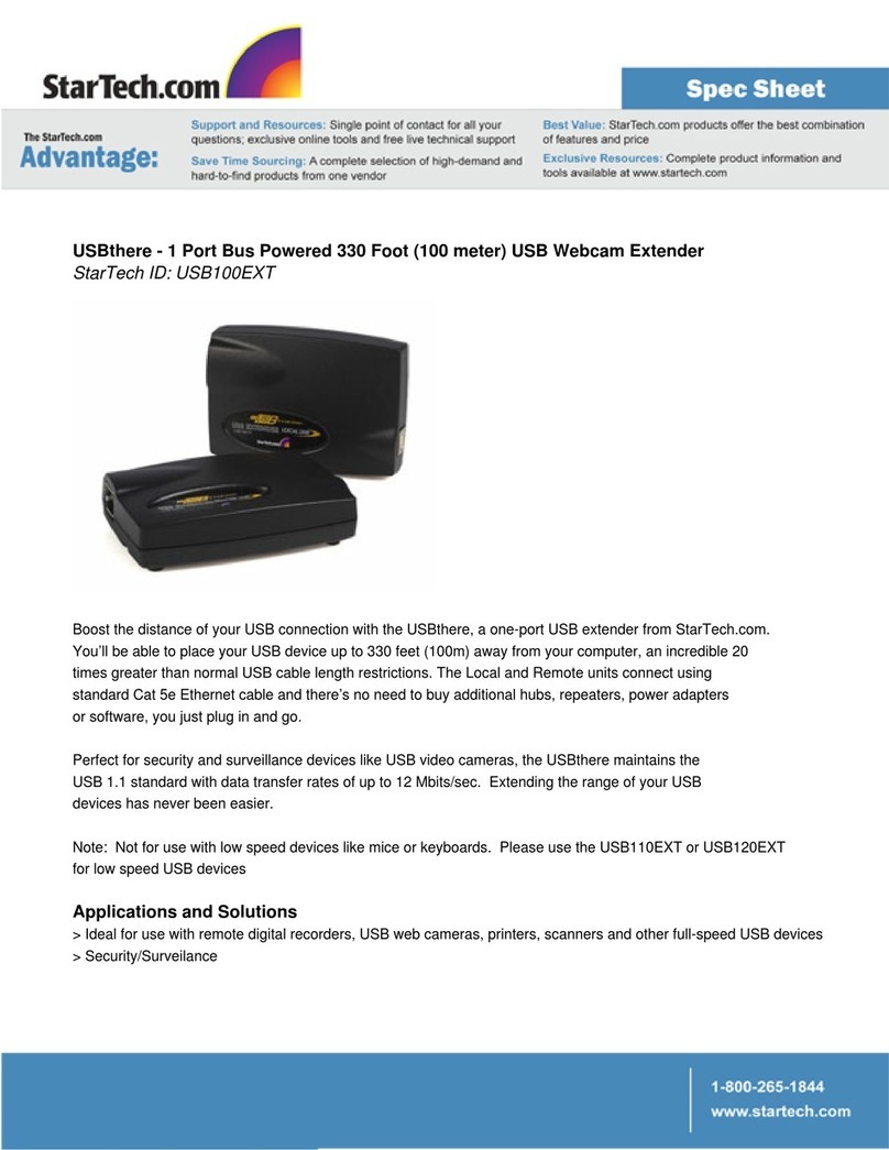 StarTech.com USBthere USB100EXT User manual