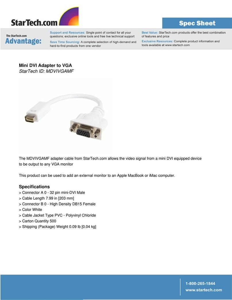 StarTech.com MDVIVGAMF User manual