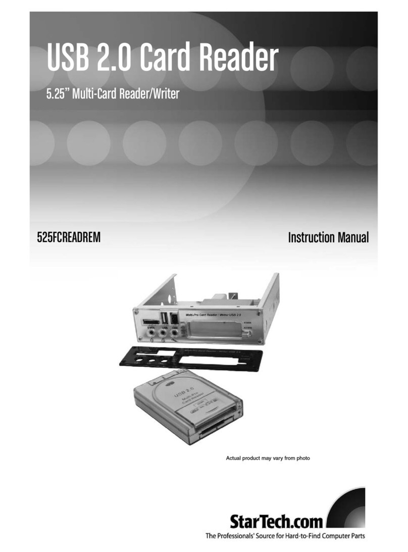 StarTech.com 525FCREADREM User manual