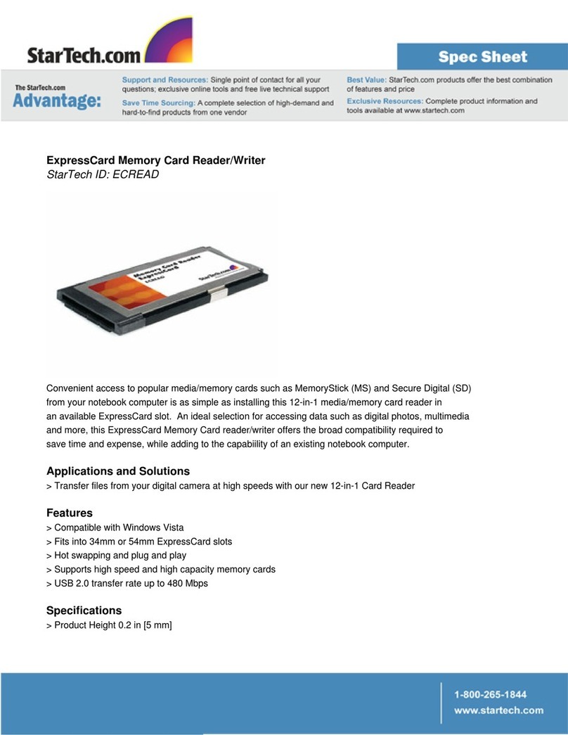 StarTech.com ECREAD User manual
