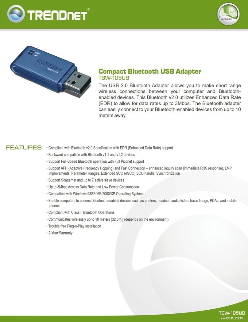 TRENDnet TBW-105UB User manual