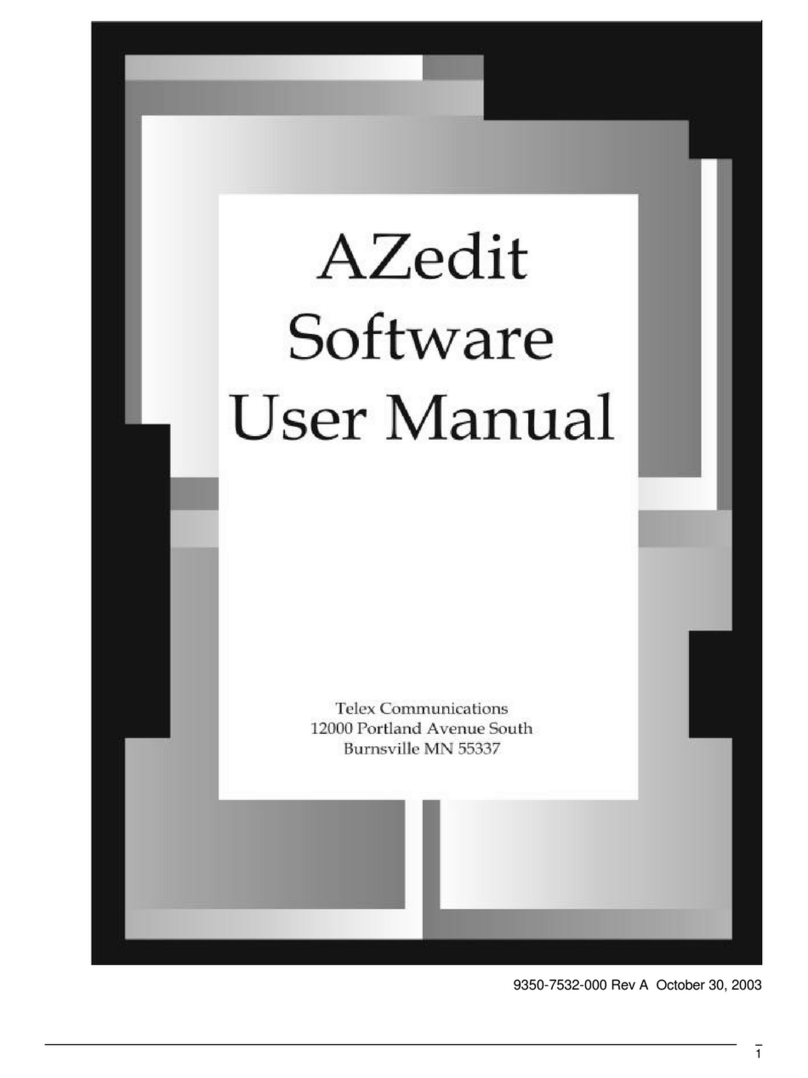 Telex Azedit Quick start guide
