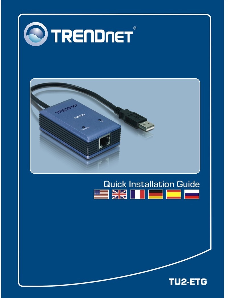 TRENDnet TU2-ETG User manual