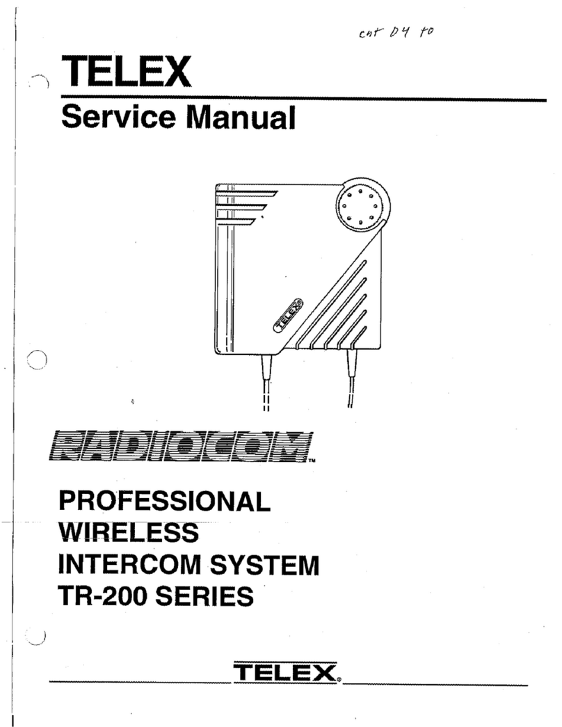 Telex RadioCom TR-200 User manual