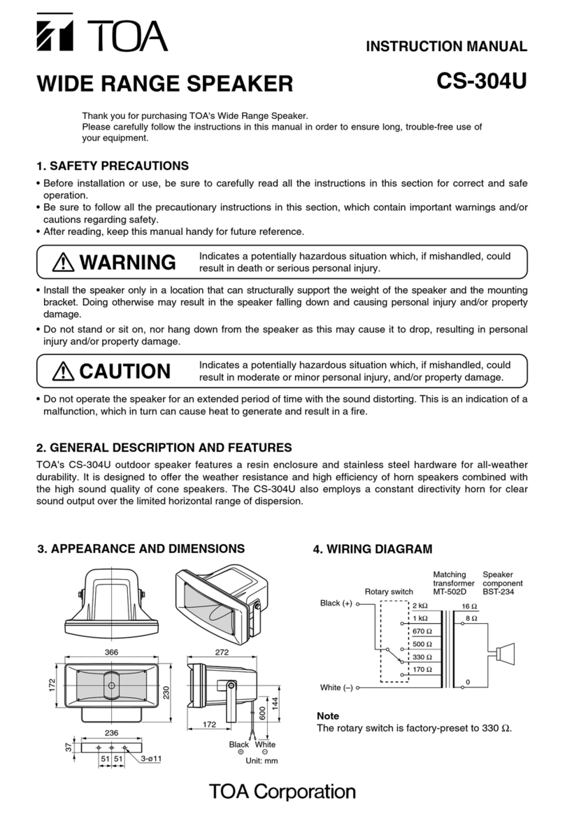 Toa CS-304U User manual