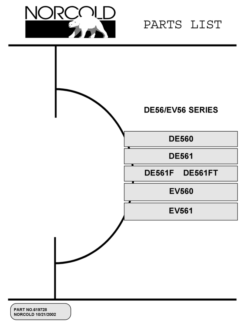 Norcold DE-560 User manual Norcold DE-560 User manual