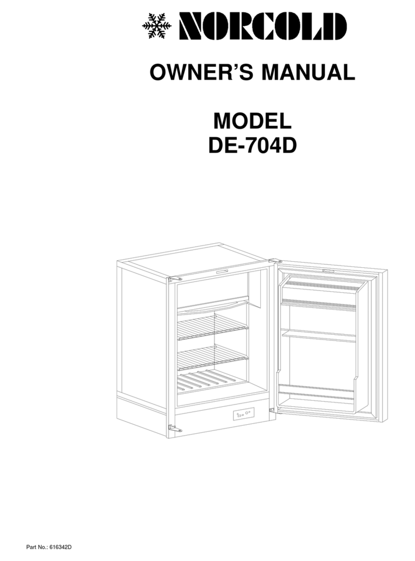 Norcold DE-704D User manual Norcold DE-704D User manual