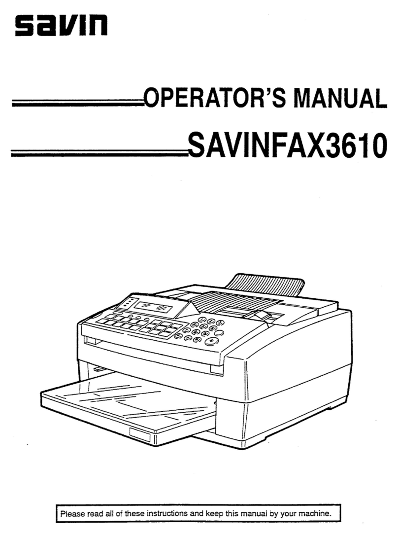 Savin 3610 User manual