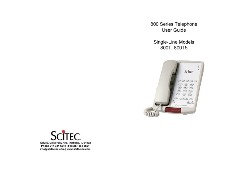 Scitec 800T User manual