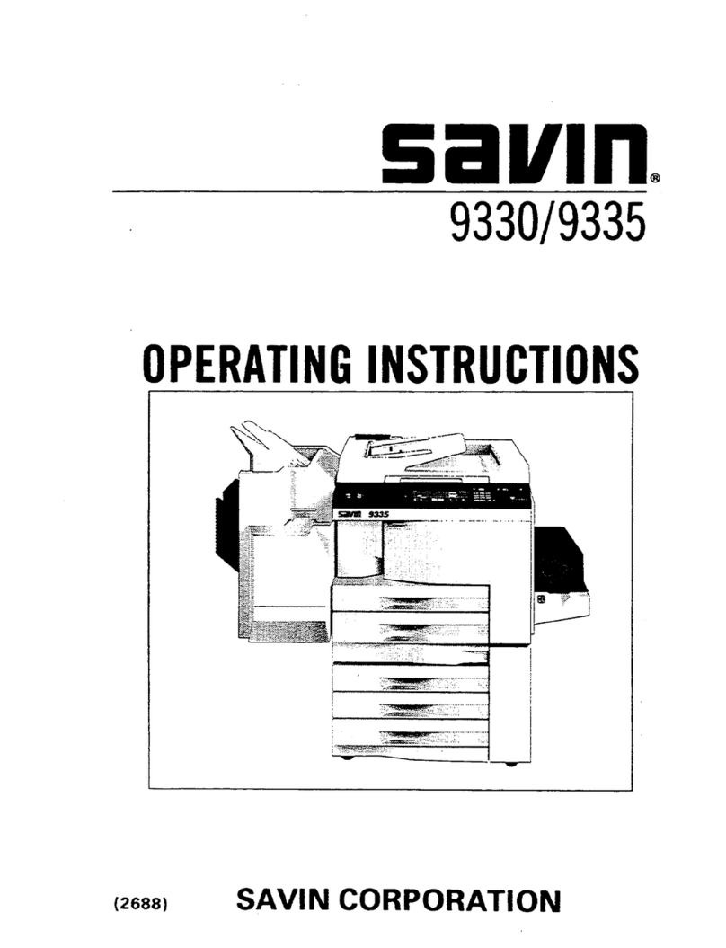 Savin 9330 User manual