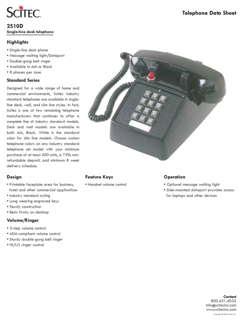 Scitec 2510D User manual