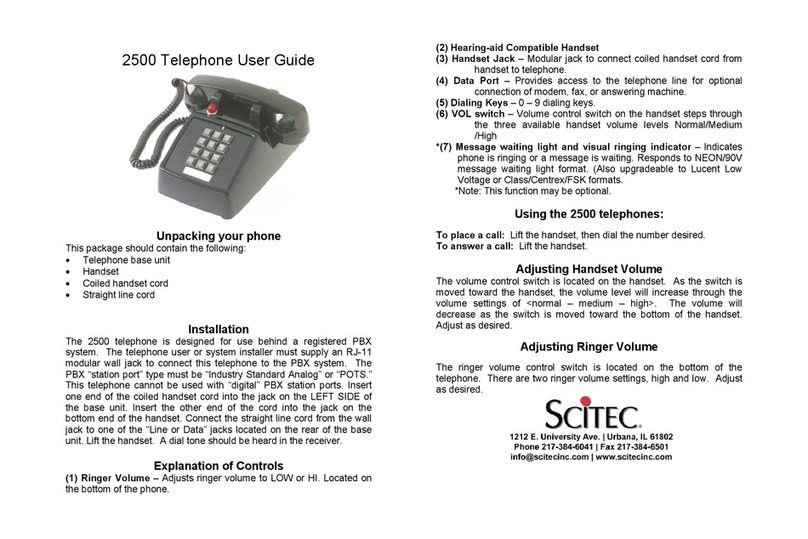 Scitec 2500 User manual