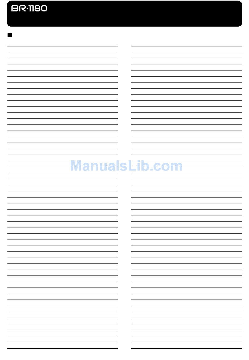 BOSSCO BR-1180 User manual