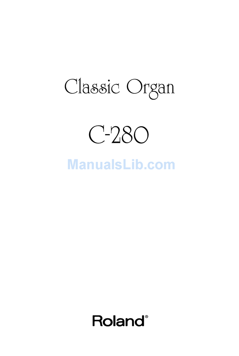 Roland C-280 User manual Roland C-280 User manual