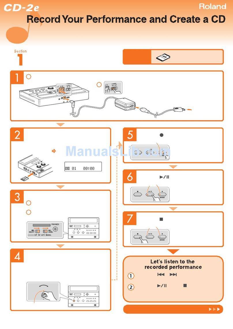 Roland CD-2e User manual