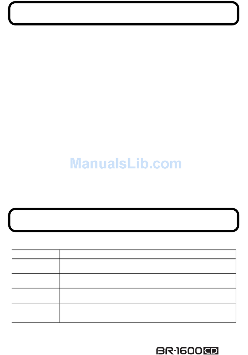 BOSSCO BR-1600CD User manual