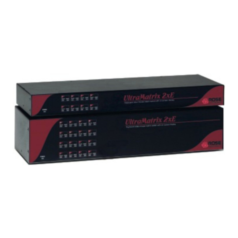 Rose electronics UltraMatrix EE2-1X16U/E Operating and safety instructions