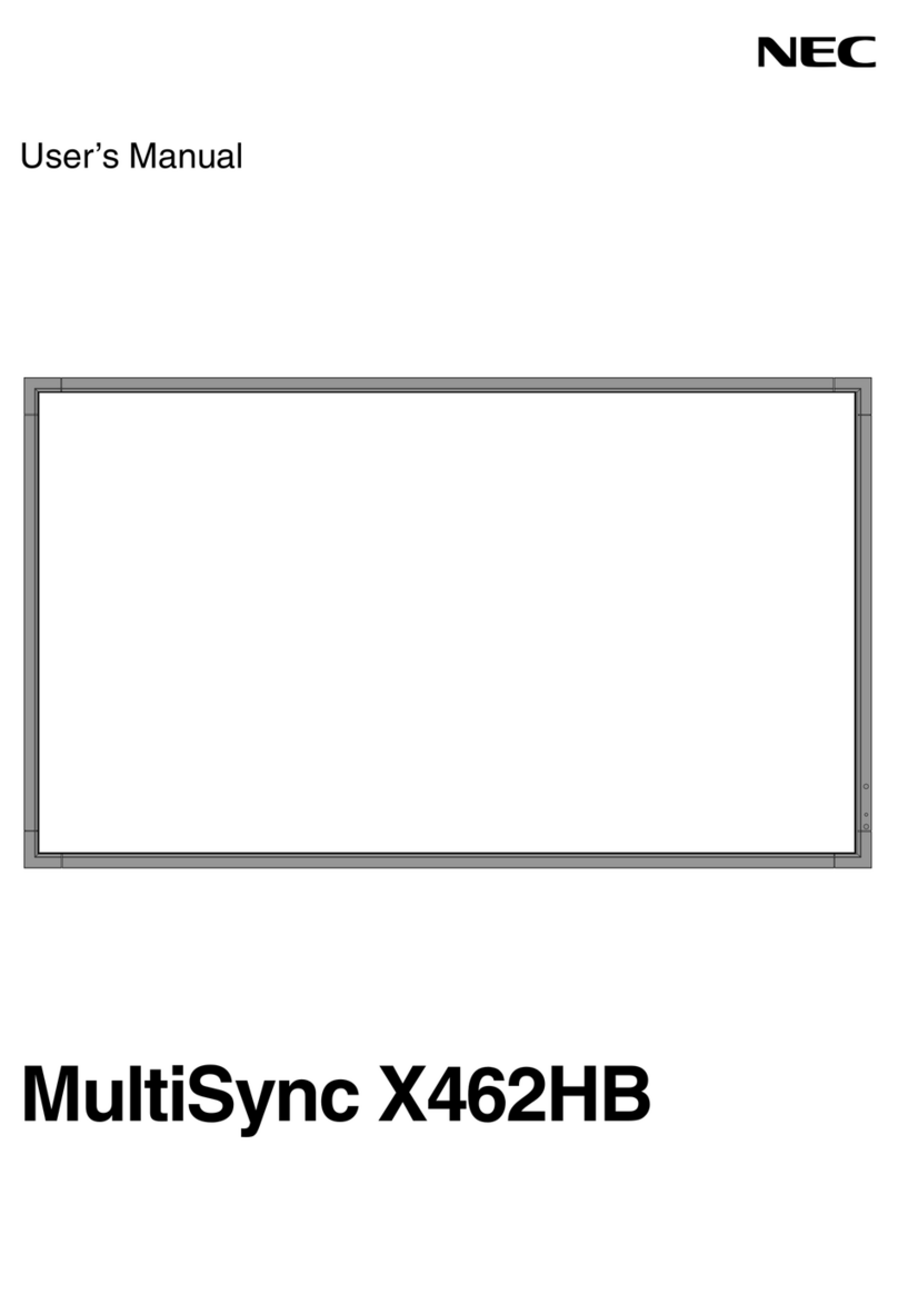 NEC MultiSync X462HB User manual