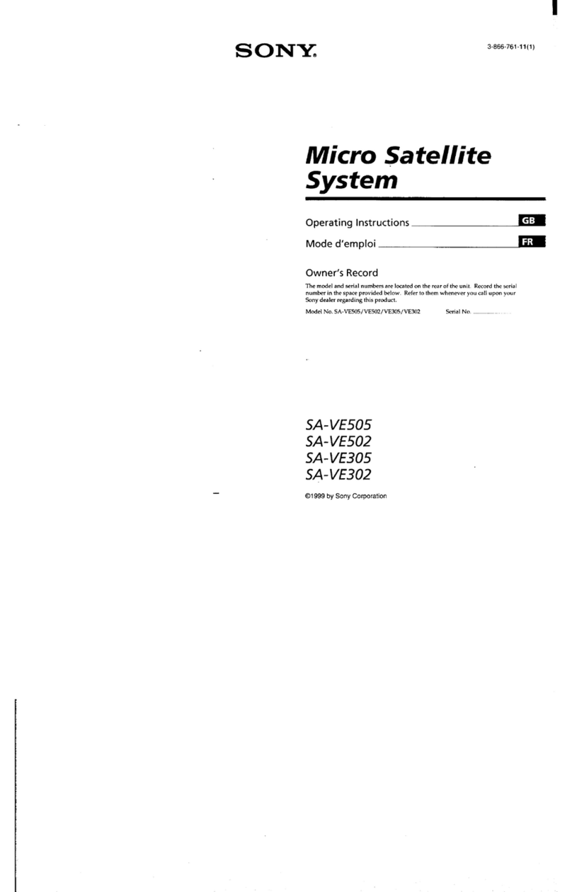 Sony SAV-E305 User manual