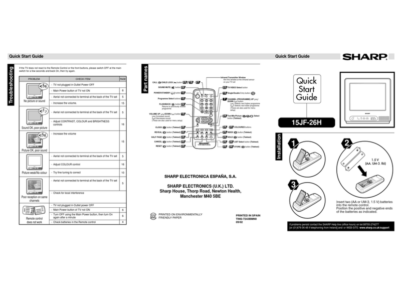 Sharp 15JF-26H User manual