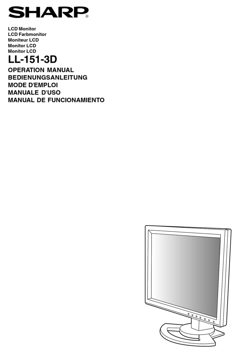 Sharp LL-151-3D User manual