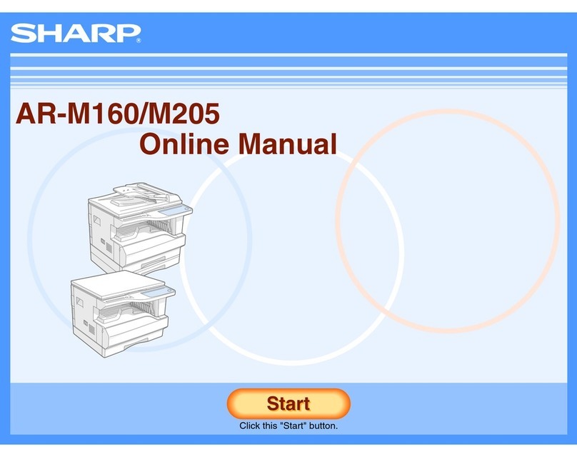 Sharp AR-M160 Setup guide