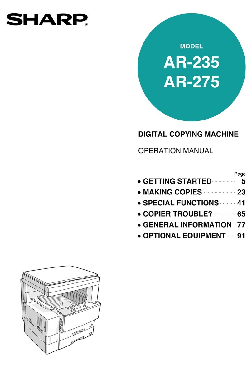 Sharp AR-235 User manual