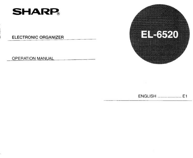 Sharp EL-6520 User manual