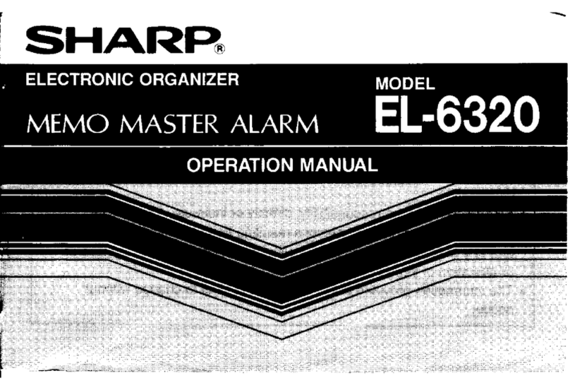 Sharp EL-6320 User manual