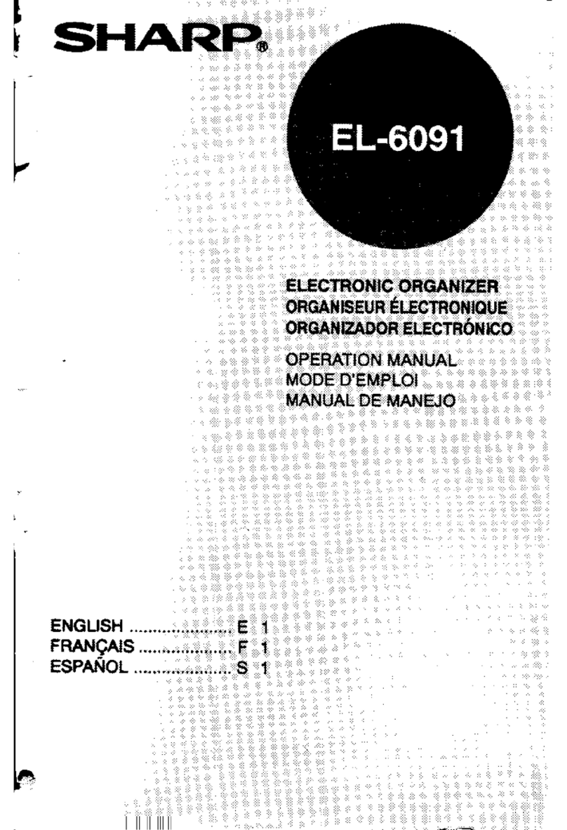 Sharp EL-6091 User manual