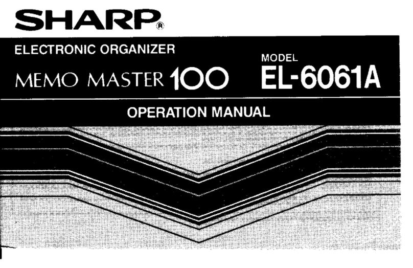 Sharp EL-6061A User manual