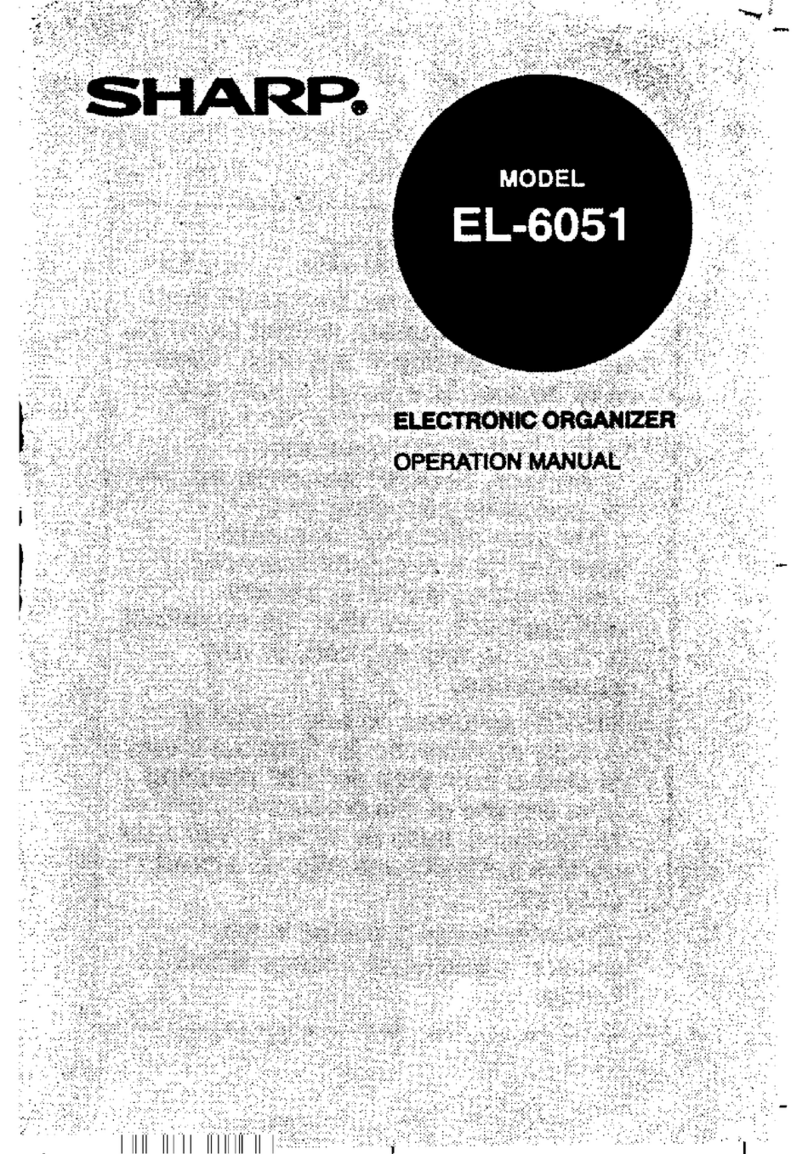 Sharp EL-6051 Operation manual