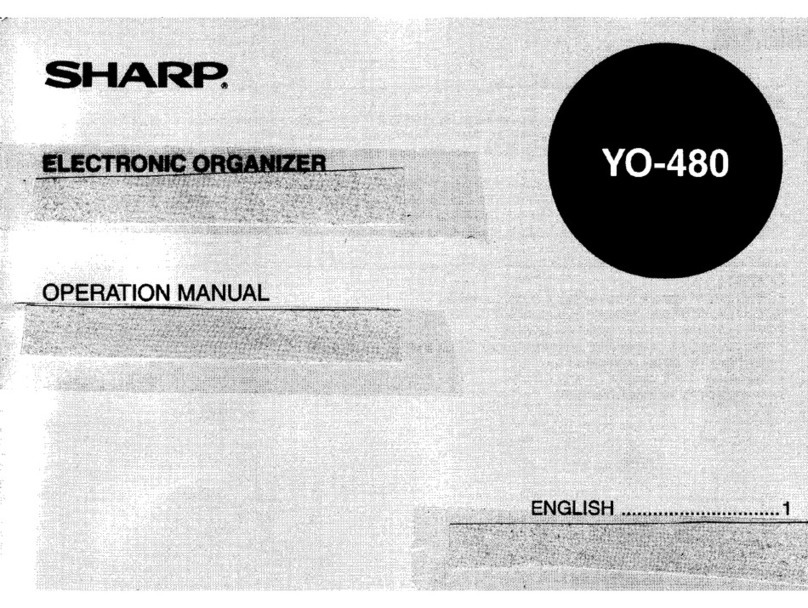 Sharp YO-480 User manual