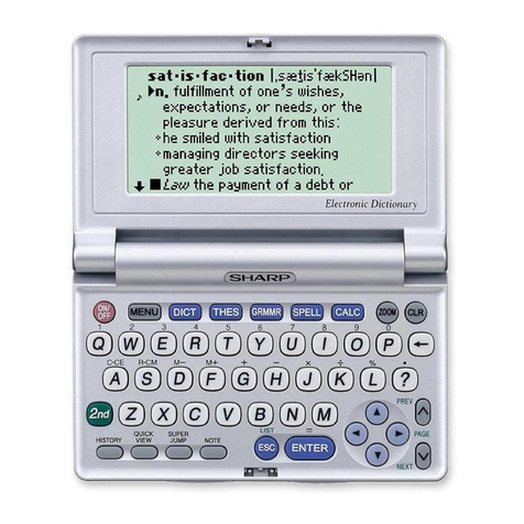 Sharp PW-E550 User manual