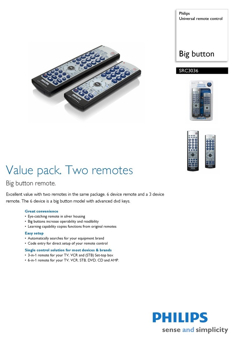 Philips SRC3036 User manual