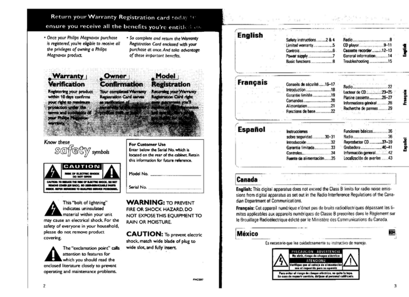 Philips AZ1202 User manual
