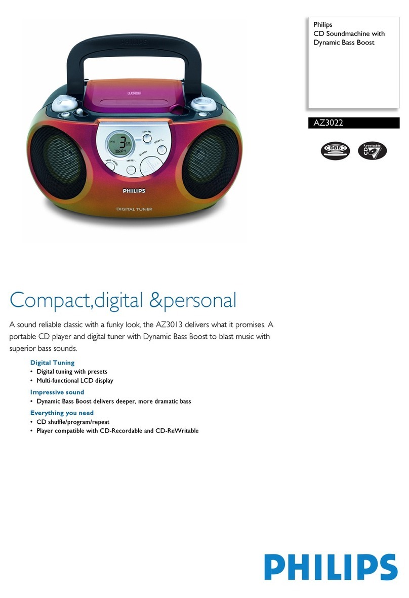 Philips AZ3022 User manual