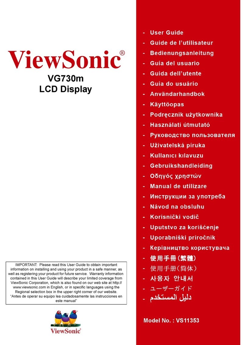 ViewSonic VG730M - 17" LCD Monitor User manual