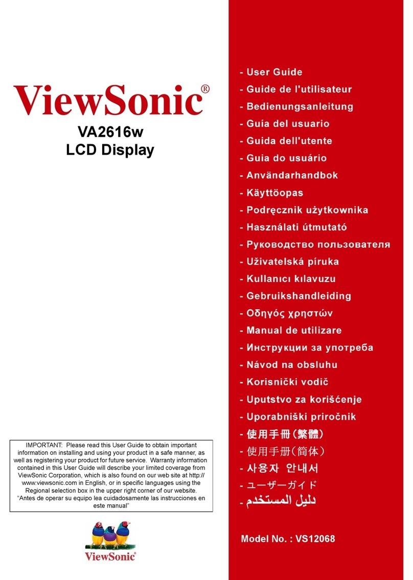 ViewSonic VA2616w User manual