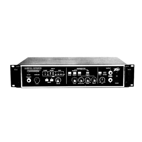 Peavey Digital Effects Processor User manual