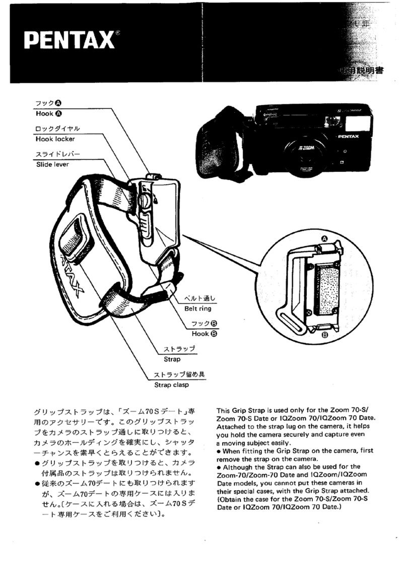 Pentax Grip Strap User manual Pentax Grip Strap User manual