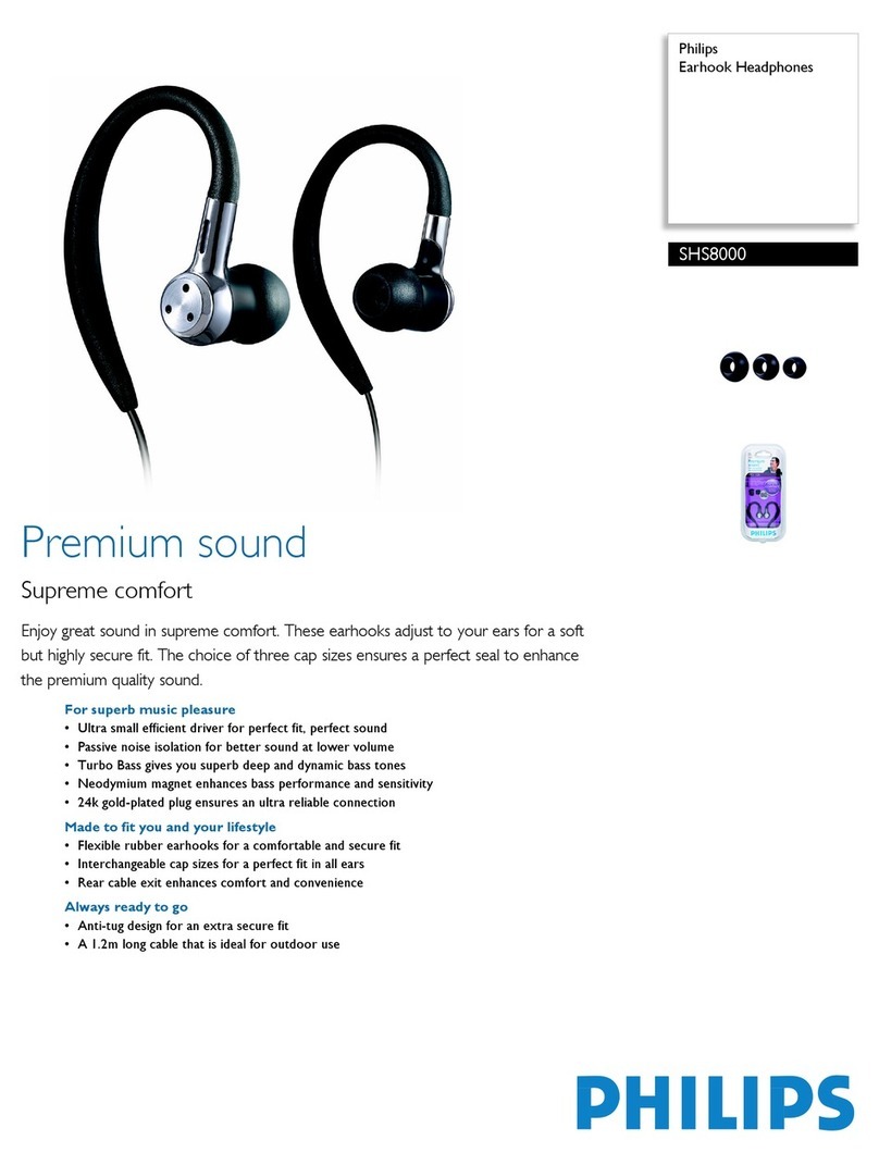 Philips SHS8000 User manual
